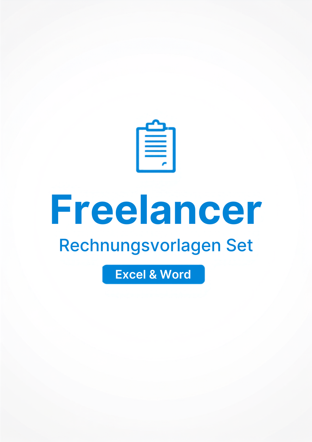 Freelancer-Rechnungsvorlagen Set Cover