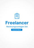 Freelancer-Rechnungsvorlagen Set Cover