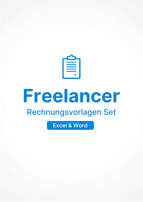 Freelancer-Rechnungsvorlagen Set Cover