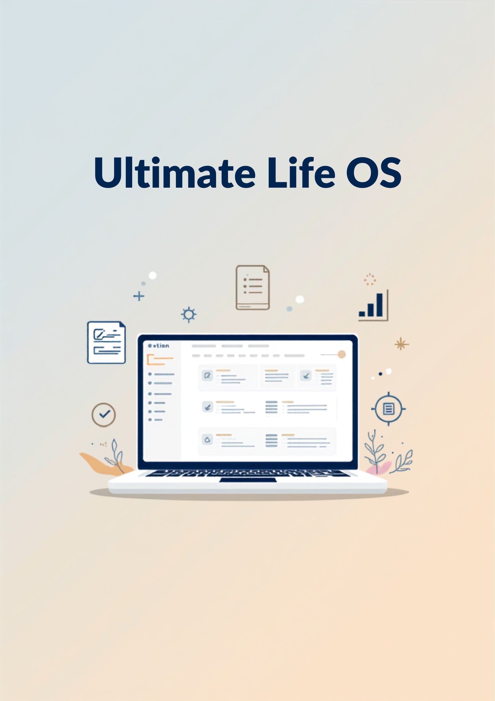 Notion Vorlage Ultimate Life OS Produktbild