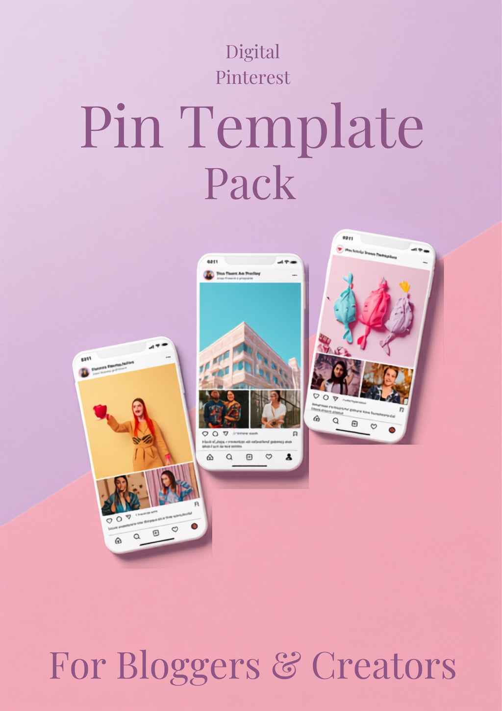 Pinterest Vorlagen-Set 30 Pin-Designs Produktbild