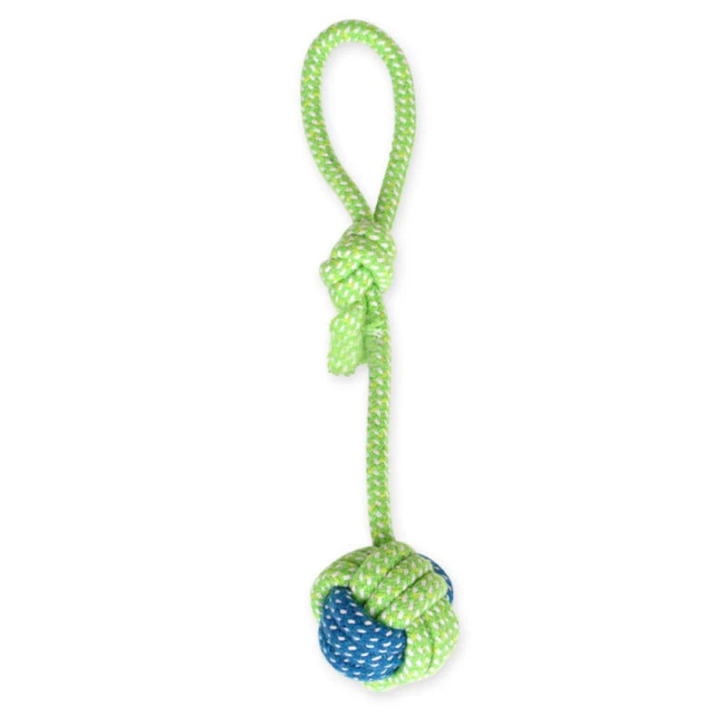 Dog Tugging Toy - Tug & Play Rope Ball