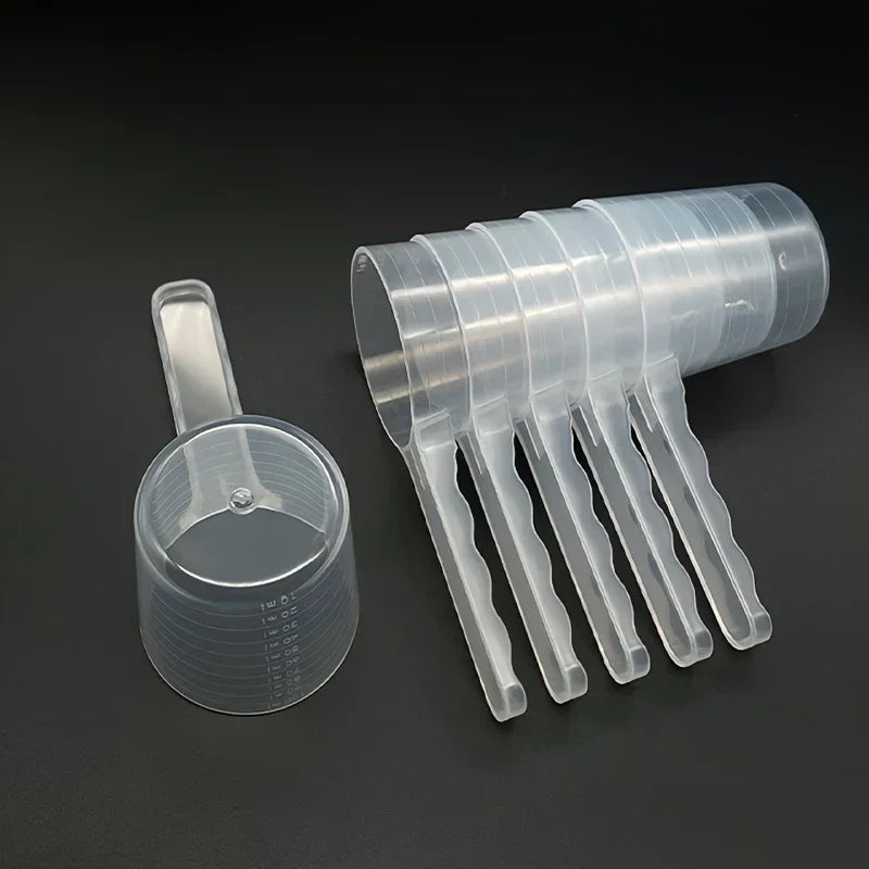 1Pc Transparent Pet Measuring Spoon with Scale Plastic Dog Cat Feeding Shovel Pet Tableware Supplies 50G 100Ml