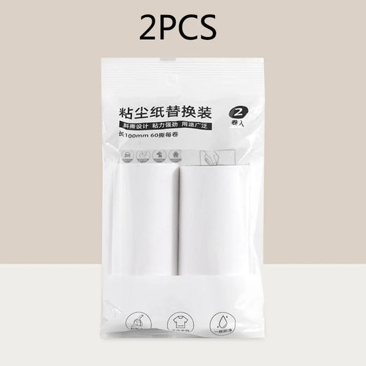 Tearable Roll Paper Sticky Roller Brush Plush Razor Replaceable Core Cleaning Tool Pet Hair Removal Roller Carpet Cleaning Brush