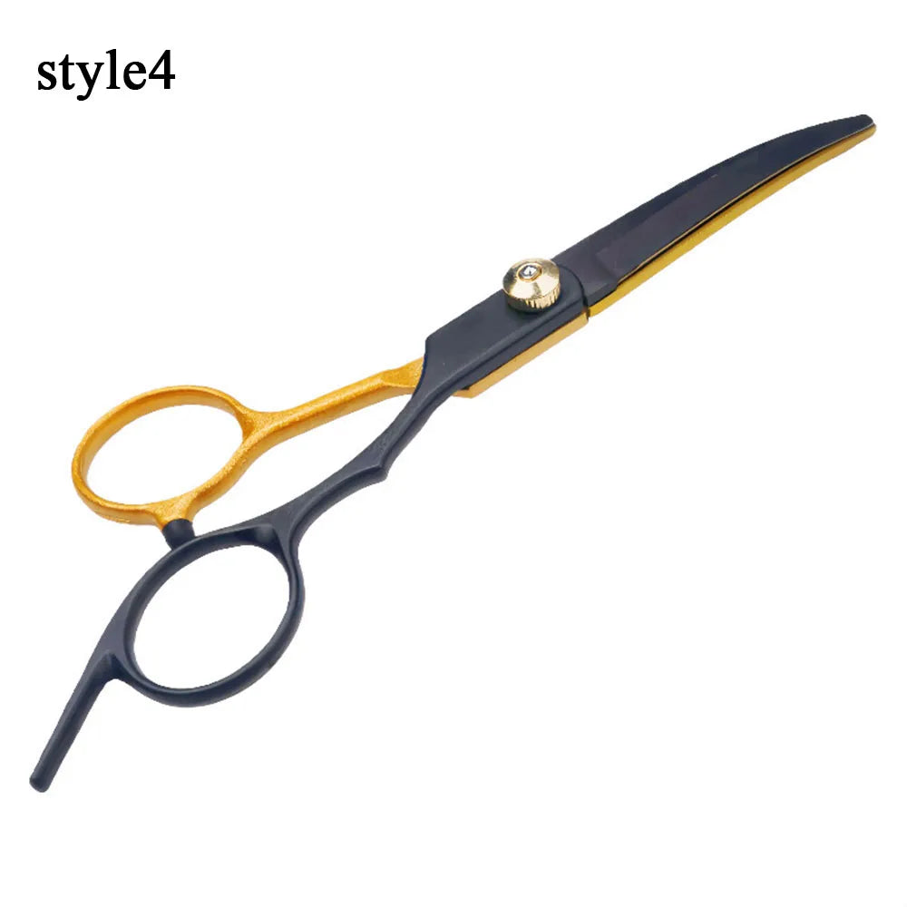 Stainless Steel Pet Scissors Useful Curved Scissors Dog Grooming Tools Dog Hair Cutting Scissors Pet Supplies Safety Pet Shears