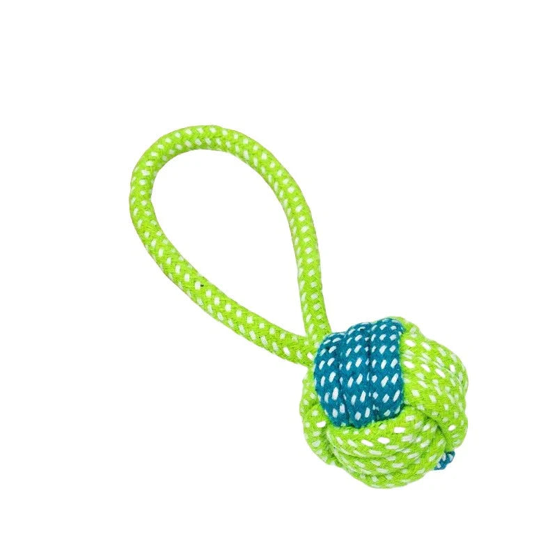 Dog Tugging Toy - Tug & Play Rope Ball
