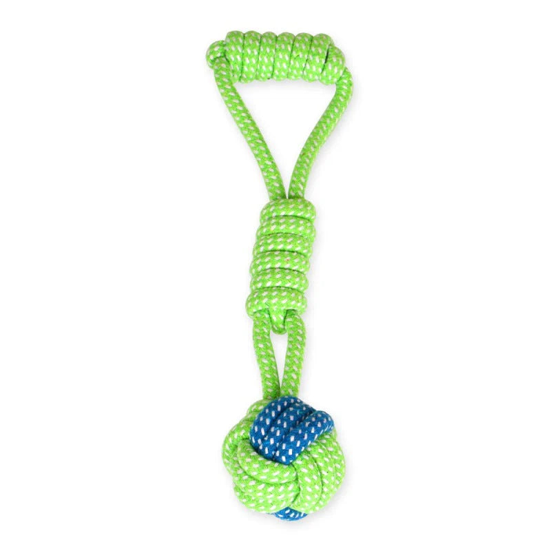 Dog Tugging Toy - Tug & Play Rope Ball