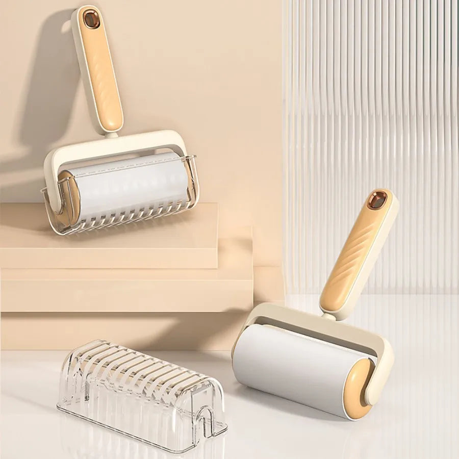 Tearable Roll Paper Sticky Roller Brush Plush Razor Replaceable Core Cleaning Tool Pet Hair Removal Roller Carpet Cleaning Brush