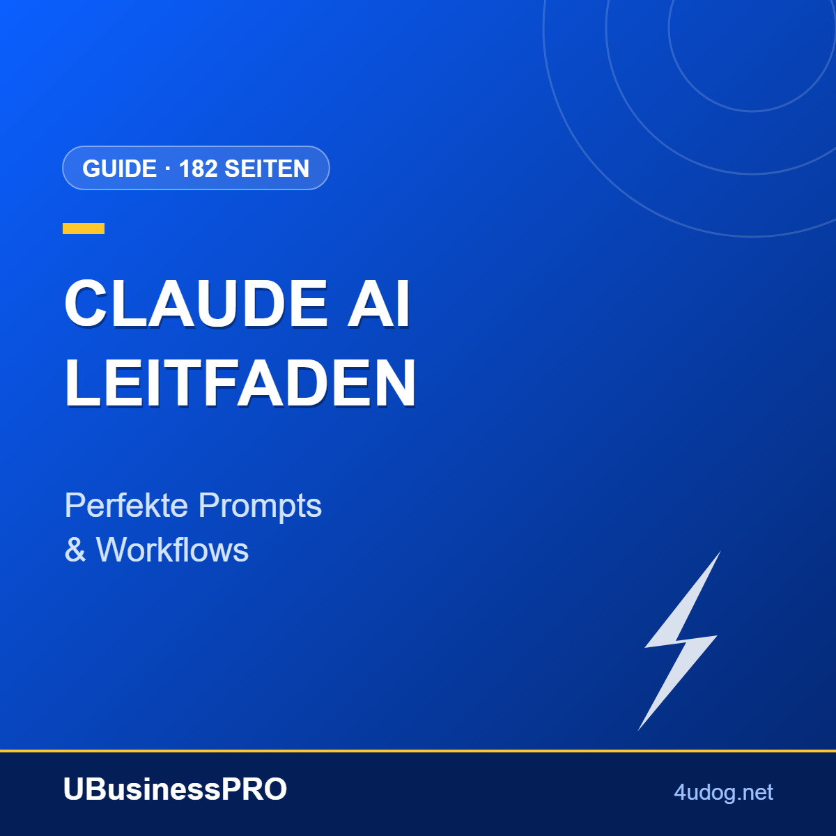 Claude AI Vollständiger Leitfaden: Perfekte Prompts & Workflows – Cover