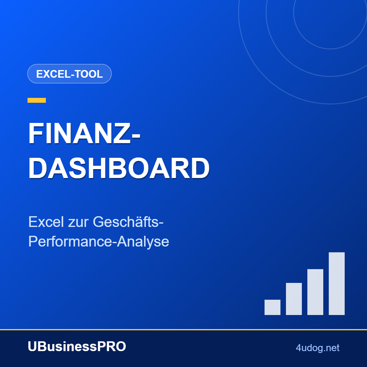 Finanz-Dashboard: Excel zur Geschäfts-Performance-Analyse – Cover
