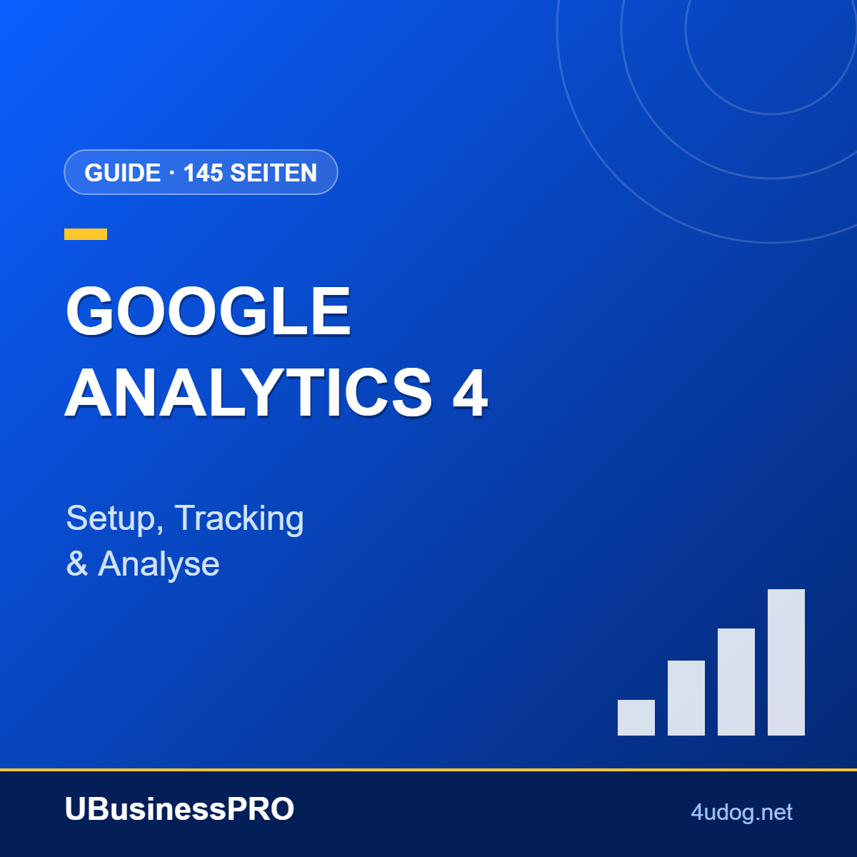 Google Analytics 4 für E-Commerce: Setup, Tracking & Analyse – Cover