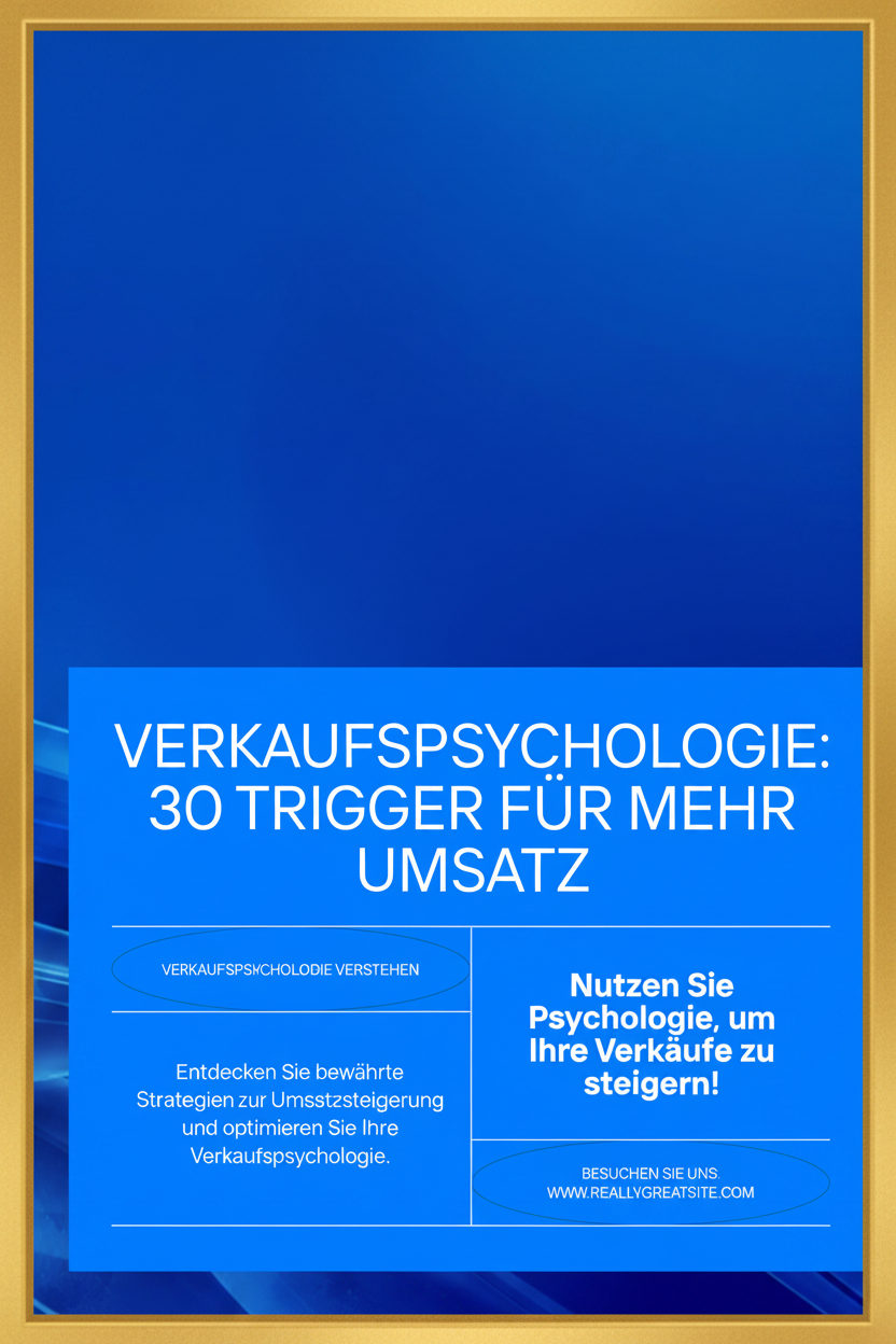 Verkaufspsychologie – goldener Rahmen