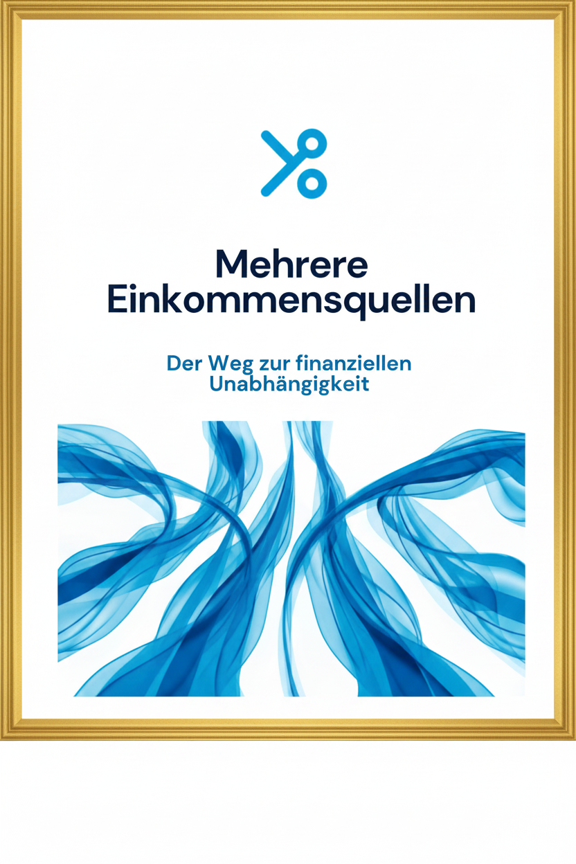Mehrere Einkommensquellen – goldener Rahmen