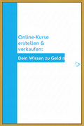Online-Kurse erstellen – goldener Rahmen