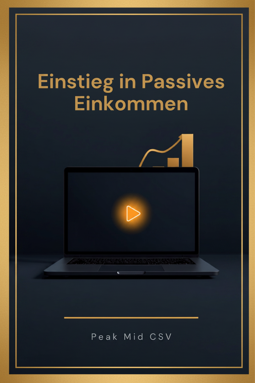 Online-Kurs Passives Einkommen – goldener Rahmen
