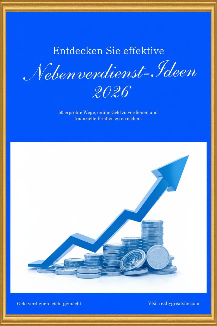 Nebenverdienst-Ideen – goldener Rahmen