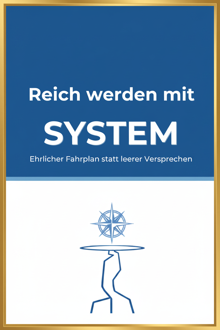 Reich werden mit System – goldener Rahmen