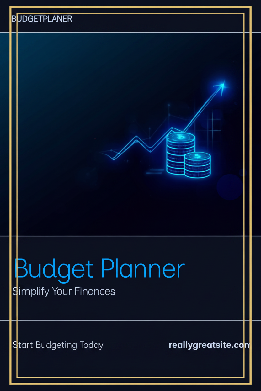 Budgetplaner – goldener Rahmen