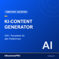 KI-Content Generator: Template-Sammlung für alle Plattformen – Cover