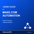 Make.com Automation Blueprint: Shop-Prozesse vollautomatisiert – Cover