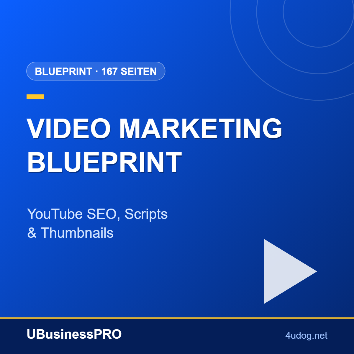 Video Marketing Blueprint: YouTube SEO, Scripts & Thumbnails – Cover